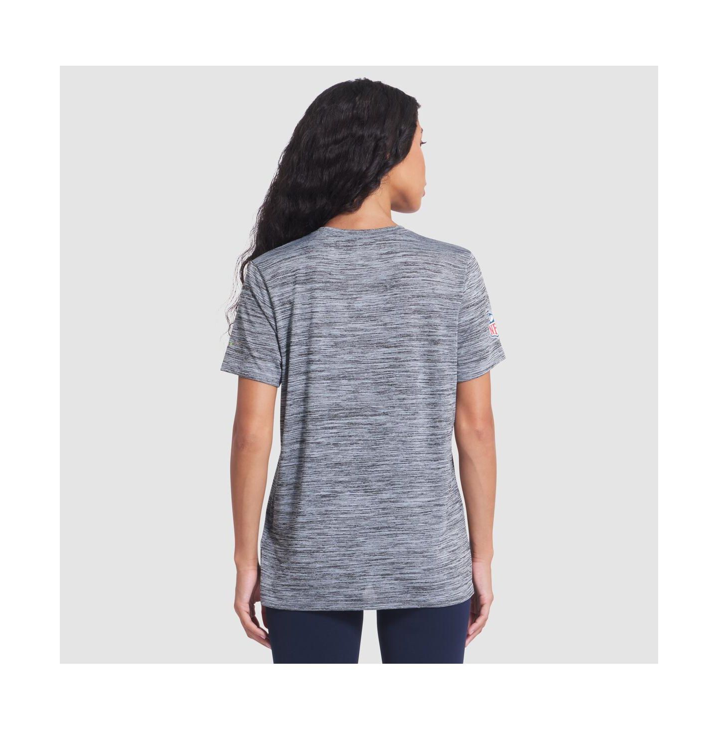 Женская футболка Nike Wolf Gray Seattle Seahawks 2025 Rivalries Collection Sideline Velocity Dri-FIT — фото 2