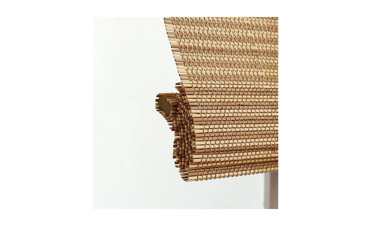 Shadisfy Cordless Bamboo Roman Shades W X 72