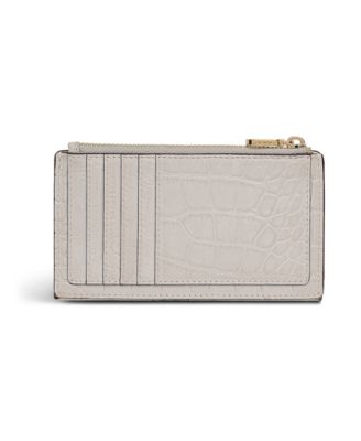 Coin Street Croc Zip Top Wallet