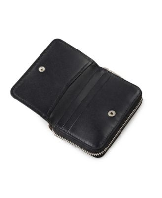 Heath Crescent Metallic Zip Around Wallet