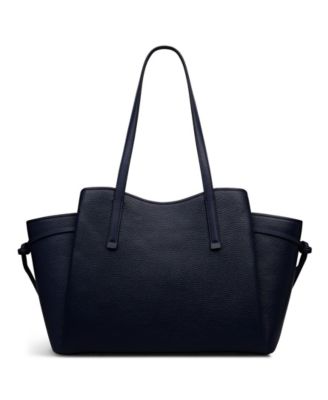Blake Gardens Large Leather Ziptop Tote Bag