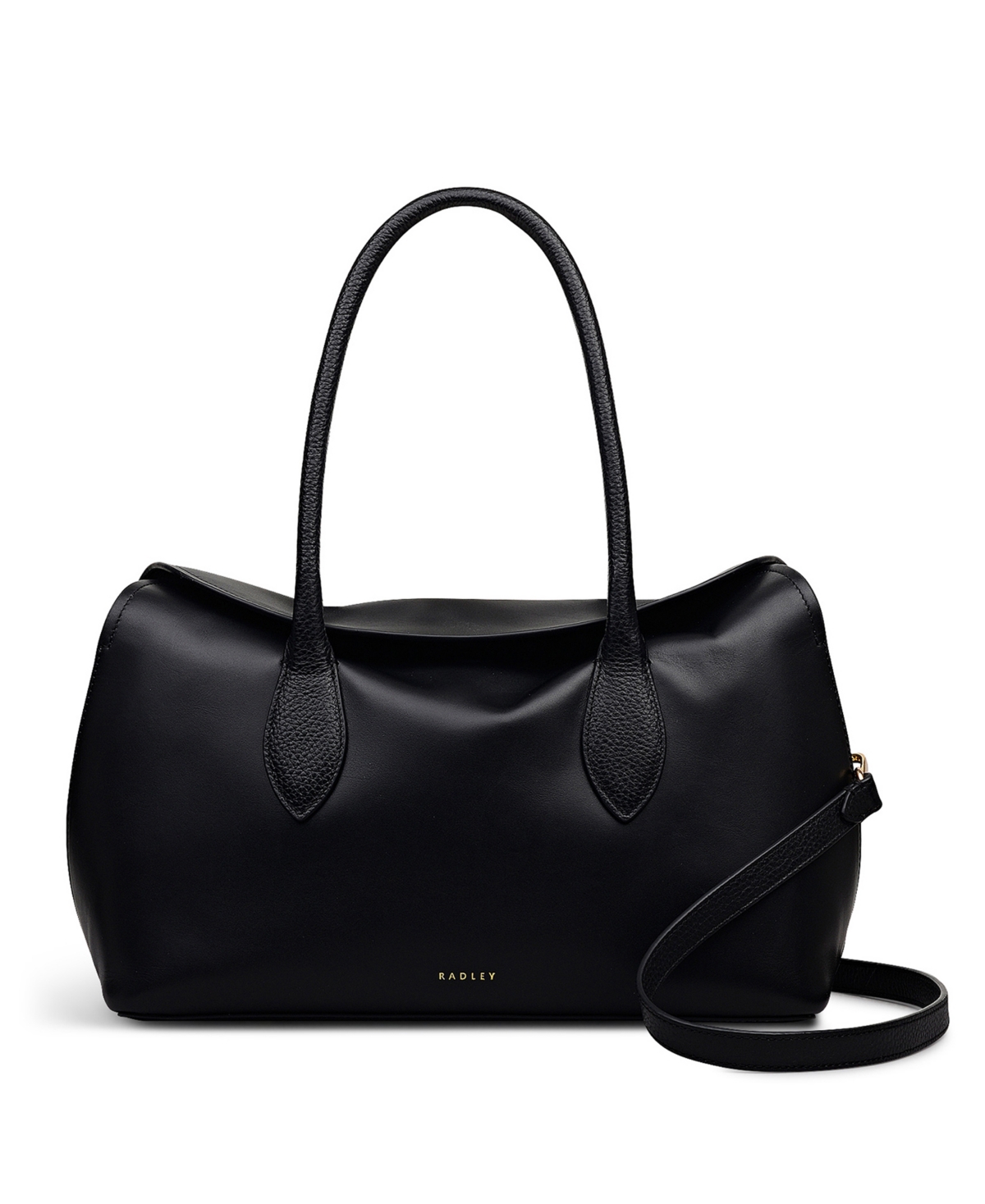 Radley London Liverpool Gardens Large Ziptop Grab Satchel Bag In Black