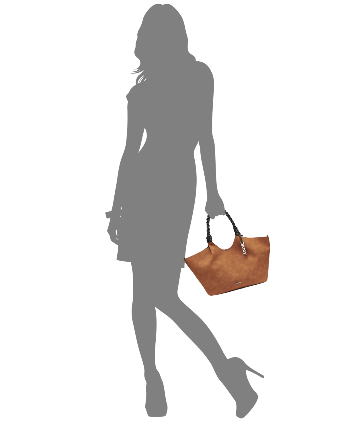 Dkny Women's Paula Snap Closure Medium Tote Bag In Brown