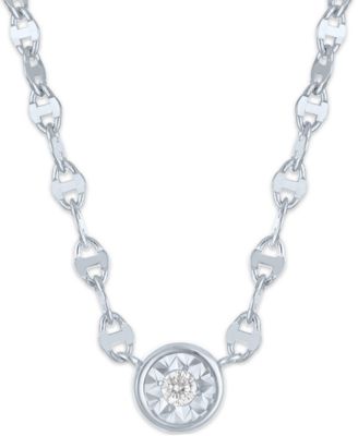 2-Pc. Diamond Necklace Set (1/6 ct. t.w.) in 14K Yellow Gold over Sterling Silver (also in Sterling Silver)