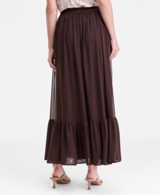 Women's Flounce-Hem Maxi Skirt, Macy's Exclusive