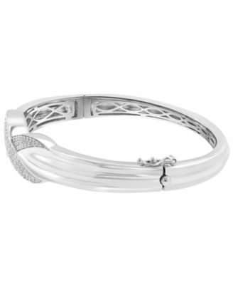 Diamond Bangle (3/4 ct. t.w.) in Sterling Silver