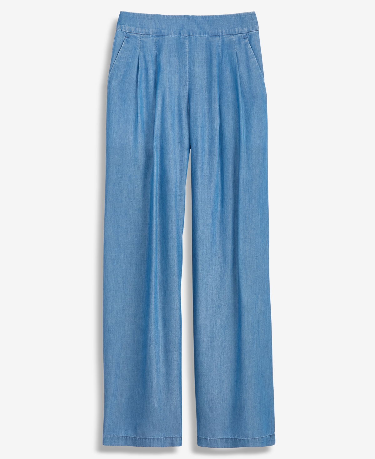 Inc International Concepts Women's High-rise Pleated Pull-on Wide-leg Pants, Macy's Exclusive In Blue