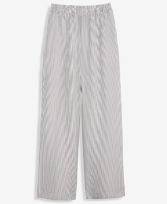 Women's Striped Pull-On Wide-Leg Pants, Macy's Exclusive
