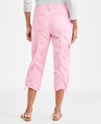 Women's Mid-Rise Cargo Capri Pants, Exclusively at Macy's