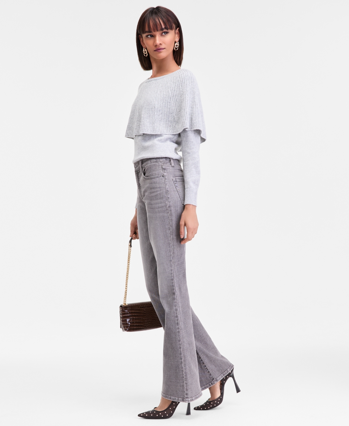 I.n.c. International Concepts Women's High-Rise Flare-Leg Jeans, Macy's Exclusive