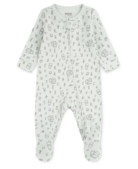 Детский комбинезон Huggies для сна и игр на молнии с закрытыми ножками, цвет: Babymist