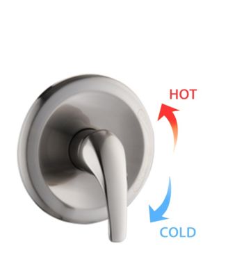 Brushed Nickel Bathroom Shower Head and Handheld Showerhead Combo Shower System, 8 inch Top Shower and 5 Jets Handheld Shower