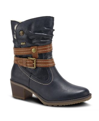 Boisa Waterproof Mid Boot with Quilted Detail and Faux Fur Lining