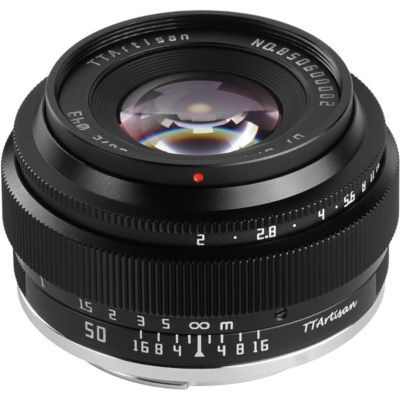 50mm f/2 Lens for Fujifilm X, Black