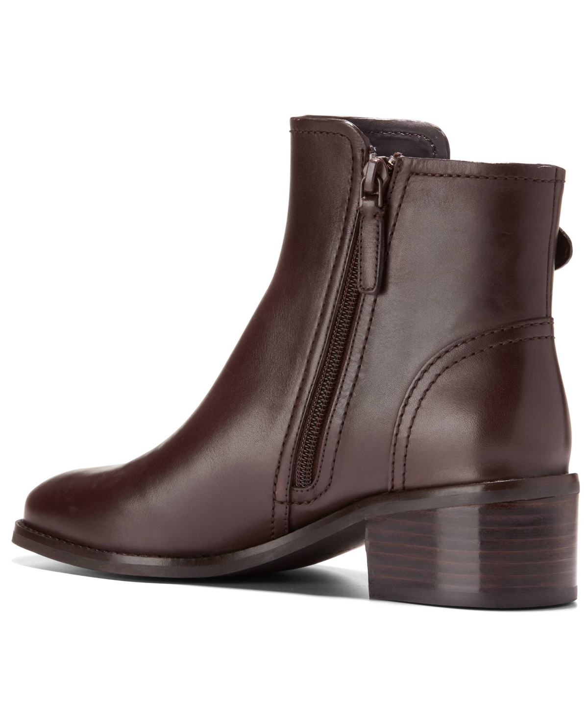 Cole Haan Hanover Buckle Leather Bootie In Brown