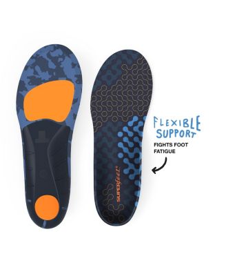 Men's Run Cushion Medium Arch Insole - Riviera - 2.5-5 Men / 4.5-6 Women