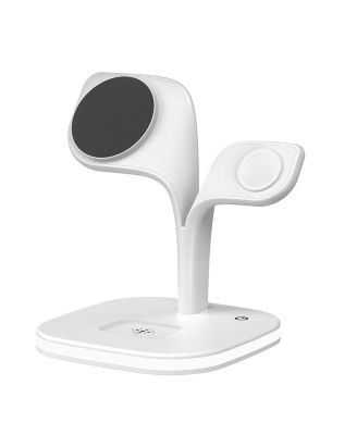 5 in 1 Fast Wireless  Charging Station in White