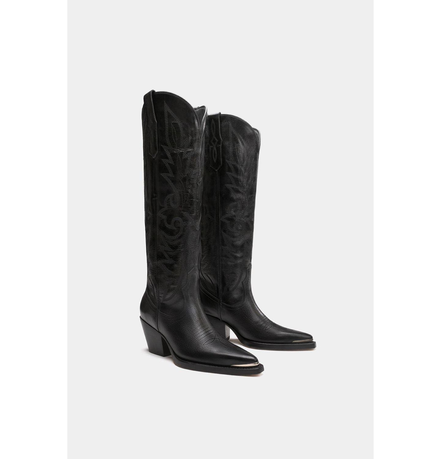 Женские ботинки Dante Western Fashion Leather Boots Gilia, цвет: Чёрный — фото 7
