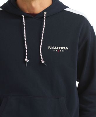 Men's Tape Shoulder Long-Sleeve Hoodie