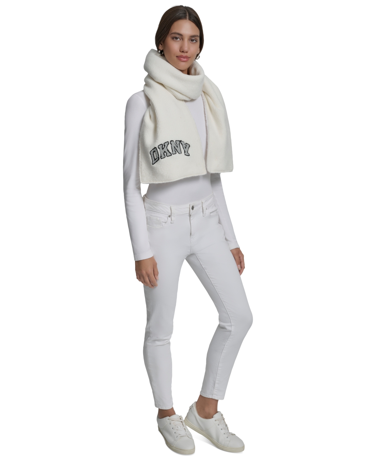 Dkny Women's Varsity Logo Scarf