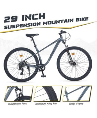 Streamdale 29 Inch Wheels 8 Speed Mountain Bike, for Men Women Boys and Girls, Front Suspension, Steel Frame