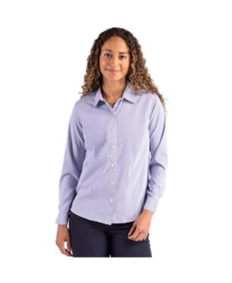 Women's Skyline Epic Confidence Pinstripe Long Sleeve Dress Shirt
