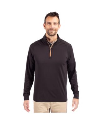 Men's Cutter and Buck Adapt Eco Knit Stretch Recycled Quarter Zip Pullover