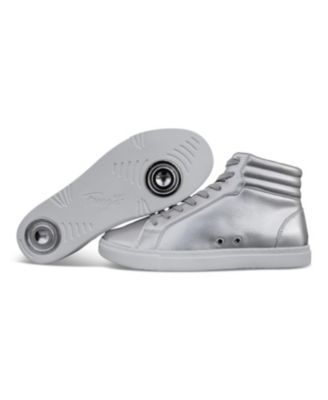 Kids Silver High-top Sneaker
