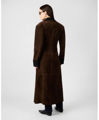 Women's Premium Double Breasted Suede Coat