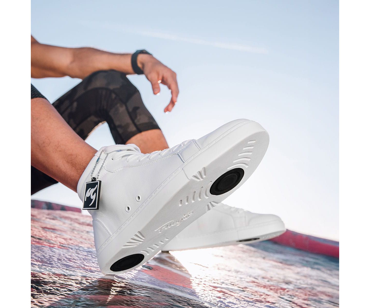 Мужские кроссовки Fuego White High-top, цвет: Белый — фото 9