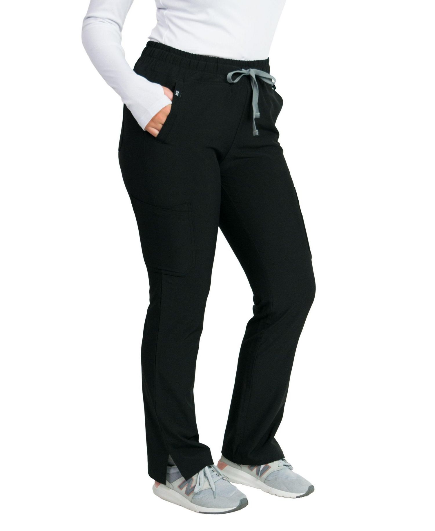 Women's Slim 4-Way Stretch Scrubs Pant with 8 Pockets