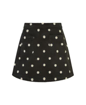 Women's Corduroy Daisy Mini Skirt