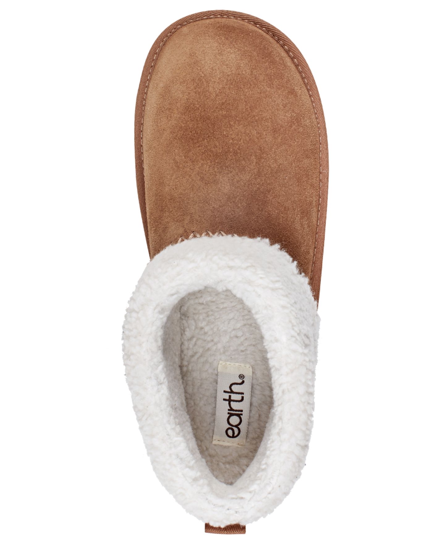 Женские ботинки Earth Wylson Round Toe Casual Cozy Booties, цвет: Коричневый замшевый — фото 4