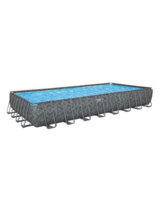 APX 365 31'4" x 16' x 52" Rectangular Above Ground Swimming Pool Set