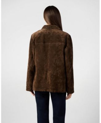 Women's Premium Suede Button Front Jacket