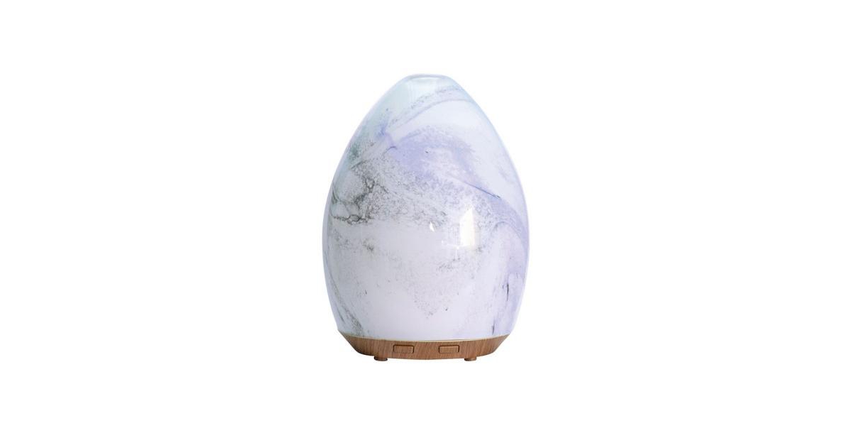 Now Foods Ultrasonic Glass Swirl Usb Oil Diffuser, 1 Each