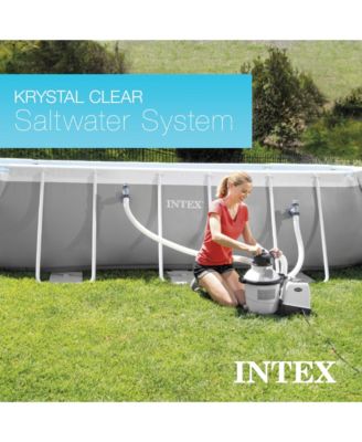 26675EG 1600 GPH Krystal Clear Pool Saltwater System and Sand Filter Pump