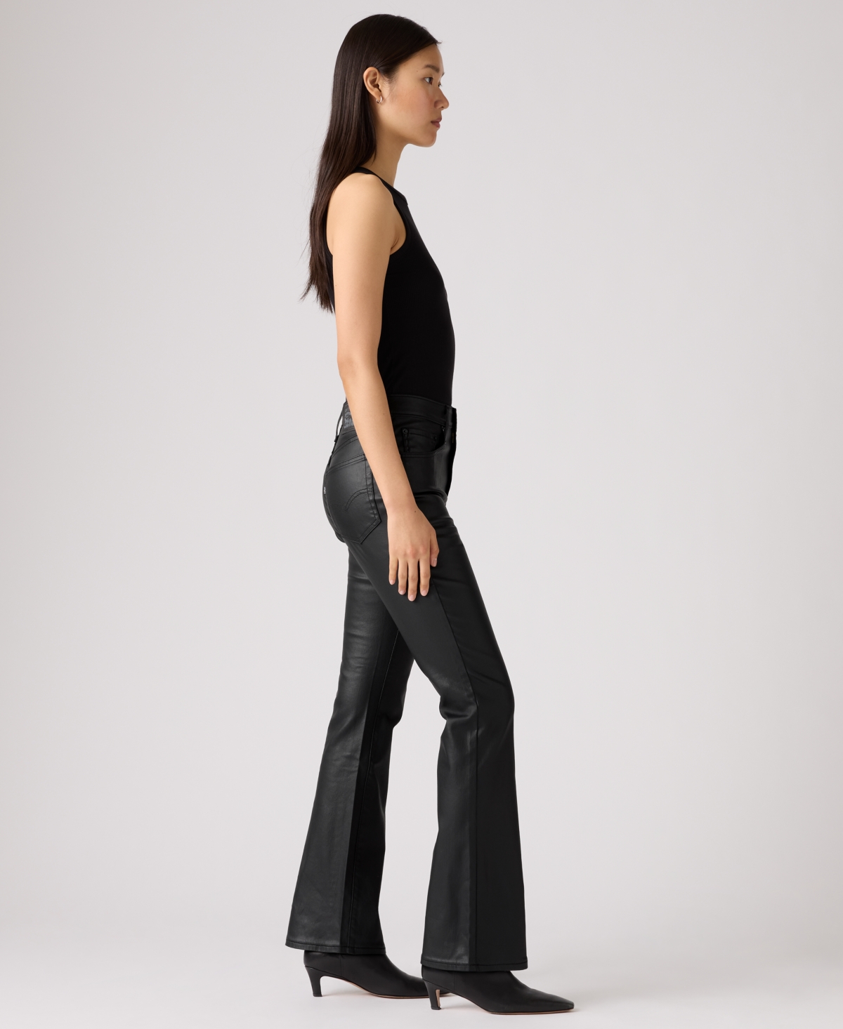 Levi's 725 High-waist Classic Stretch Bootcut Jeans In Black