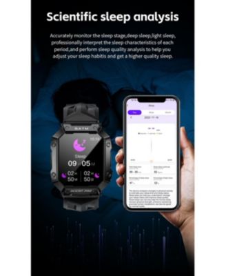 Stay Connected and Healthy with Advanced Waterproof Smart watch-Yellow