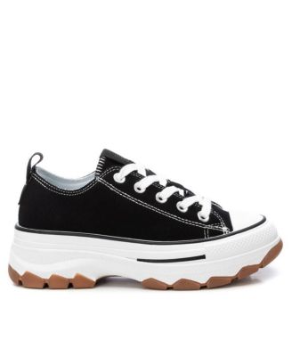 Women's Lace-Up Canvas Sneakers Refresh Collection By XTI