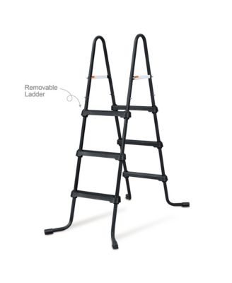 13' x 8' x 39.5" Oasis Designer Oval Swimming Pool, Dark Herringbone