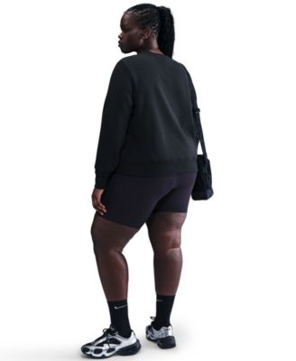 Plus Size Sportswear Club Fleece Graphic Crew-Neck Sweatshirt
