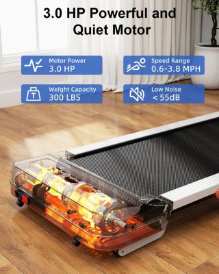 Superun Z10 12% Auto Incline Smart Walking Pad Treadmill with remote control-Orange