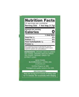 Green Kick Tea Bags, 24 each