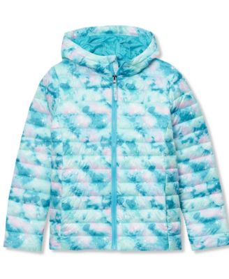 Girls FeatherFree Insulated Hooded Packable Jacket