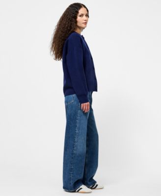 Women's Drop Shoulder Oversized Cardigan Sweater