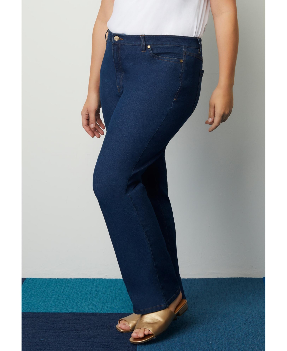 June + Vie Women's Curvie Fit Boyfriend Jeans