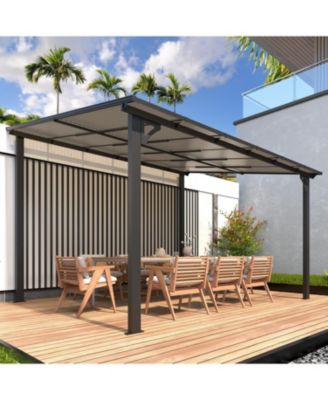 12'x10' Wall Mounted Gazebos Pergola