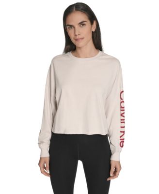 Performance Women's Logo Cropped Long-Sleeve Top