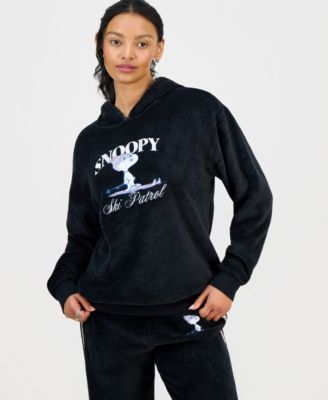 Love Tribe - Juniors' Snoopy Ski Patrol Fleece Hoodie